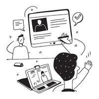 Remote educator teaching a class in a glossy flexible workspace concept as Camera movement Pan across the educator screen during an online class Scene A professional and tech savv pure Set 2 vector