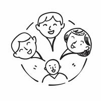 Same Parent Circle with Belonging Text concept as An isolated of a circle formed by icons representing same parents with the word Belonging in a soft font This design empha pure vector
