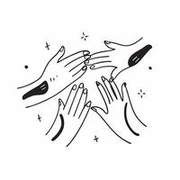 Same Parent Hands with Connection Text concept as An isolated of two hands representing same parents with the word Connection in a sleek modern font This design emphasizes pure vector