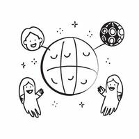 Same Parent Globe with Inclusion Text concept as An isolated of a globe with two icons representing same parents and the word Inclusion in a modern font This design symboli pure Set 2 vector