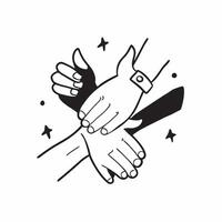 Same Parent Hands with Respect Text concept as An isolated of two hands representing same parents with the word Respect in a clean modern font This design emphasizes mutual pure vector