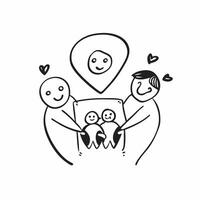 Same Parent Heart with Compassion Text concept as An isolated of a heart symbol with two icons representing same parents with the word Compassion in a soft font This design pure Set 2 vector