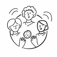 Same Parents Circle with Belonging Text concept as An isolated of a circle formed by icons representing same parents with the word Belonging in a soft font This design emph pure vector