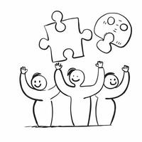 Same Parent Puzzle with Connection Text concept as An isolated featuring puzzle pieces representing same parents with the word Connection in a sleek modern font This image pure Set 2 vector