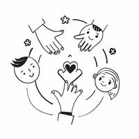 Same Parents Circle with Unity Text concept as An isolated featuring a circular arrangement of icons representing same parents with the word Unity in a bold modern font Thi pure vector