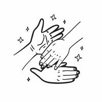 Same Parents Hands with Respect Text concept as An isolated of two hands representing same parents with the word Respect in a clean modern font This design emphasizes mutua pure vector