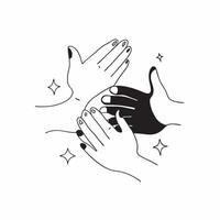 Same Parents Hands with Support Text concept as An isolated of two hands representing same parents with the word Support in a clean modern font This image highlights the im pure Set 2 vector
