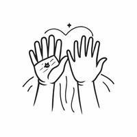 Same Parents Hands with Support Text concept as An isolated of two hands representing same parents with the word Support in a clean modern font This image highlights the im pure vector