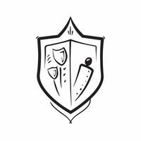 Same Parents Shield with Protection Text concept as An isolated of a shield with two icons representing same parents with the word Protection in a strong font This image sy pure vector