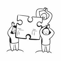 Same Parents Puzzle with Unity Text concept as A minimalist isolated featuring puzzle pieces representing same parents with the word Unity in a sleek font This design symbo pure Set 2 vector