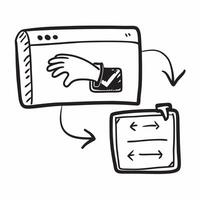 Screen Share Icon concept as An icon showing a screen with an arrow symbolizing screen sharing during virtual meetings isolated on a white background for clarity in Photo Stock Co pure vector