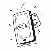 Smartphone with holographic calendar and copy space isolated on white balance concept as Camera movement Zoom into the smartphone screen focusing on the glowing holographic calenda pure vector