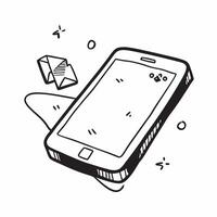 Smartphone with holographic reminder icons and copy space isolated on white balance concept as Camera movement Focus on the smartphone screen displaying glowing holographic reminde pure vector