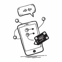 Smartphone with holographic file sharing icons and copy space isolated on white balance concept as Camera movement Focus on the smartphone screen displaying glowing holographic fil pure vector
