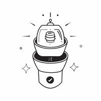 Smartwatch with holographic health metrics copy space below concept as A top down shot of a smartwatch displaying holographic health metrics above its screen The glossy design shi pure vector
