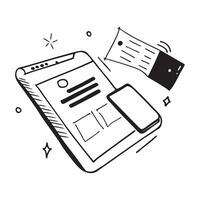 Tablet and Keyboard Isolated concept as A sleek isolated of a tablet and keyboard on a white background representing mobile learning and digital communication in onli pure vector