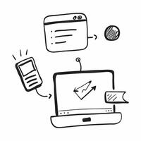 Tablet and Whiteboard Icons with Interactive Session text isolated on white background concept as Camera movement Focus on the tablet and whiteboard icons emphasizing interactive s pure vector