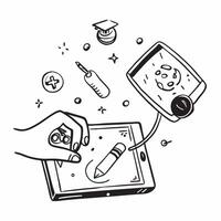 Tablet displaying holographic health icons with copy space for Sharad Purnima concept as Camera movement Pan across the tablet displaying glowing holographic health icons Scene Is pure vector