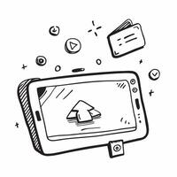 Tablet with Holographic Home Office Icon and Calendar Icon concept as A photo featuring a tablet with a glossy glowing holographic home office icon and calendar icon The objects a pure Set 24 vector