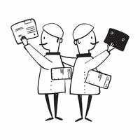 Two Travel Agents with Suitcases and Maps concept as Two travel agents holding suitcases and maps set against a clean background offering ample space for text or graphics symbolizi pure Set 3 vector