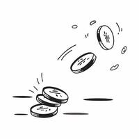 of Dhanteras silver coins and Dhanteras text isolated on white background concept as Camera movement Pan across the silver coins Scene Isolated white background with ample pure vector