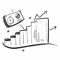 of financial growth chart and Dhanteras text isolated on white background concept as Camera movement Pan across the financial growth chart Scene Isolated white background w pure vector