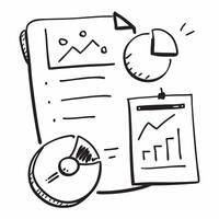 of isolated pie chart and clipboard with the word Metrics concept as A design showing a pie chart and a clipboard with the word Metrics prominently displayed Isolate pure vector