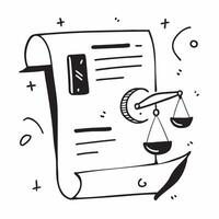 of isolated scales and document with the word Compliance concept as A design showing scales and a document with the word Compliance prominently displayed Isolated on pure vector
