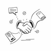 Virtual Handshake Icon concept as Two hands shaking virtually symbolizing agreements made in online meetings isolated on a white background for a clean and impactful design in Pho pure vector