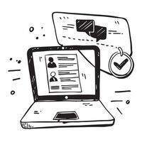 Virtual Meeting on Laptop with Abstract Screen concept as A laptop showing a virtual meeting with a glossy abstract screen highlighting remote work communication and technology Ca pure Set 4 vector