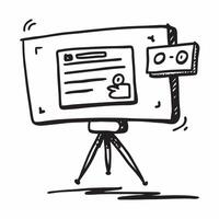 Virtual Whiteboard with Glossy Pens concept as A virtual whiteboard with glossy pens representing collaboration and creativity in remote work Camera angle captures the whiteboard pure Set 3 vector
