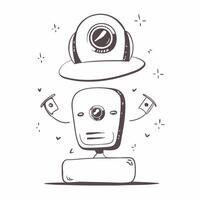 Webcam with Holographic Controls and Indicators concept as A photo showcasing a webcam with glowing holographic controls and indicators isolated on a white background with ample co pure Set 2 vector