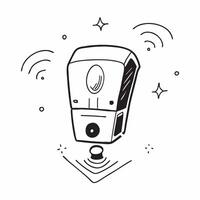 Wireless Router with Holographic Signal Indicators concept as A photo featuring a wireless router with glowing holographic signal indicators isolated on a white background with amp pure Set 2 vector