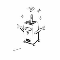 Wireless Router with Holographic Signal Indicators concept as A photo featuring a wireless router with glowing holographic signal indicators isolated on a white background with amp pure Set 3 vector