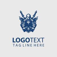 Pixel War gaming logo vector