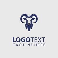 Herd of Horns goat logo vector