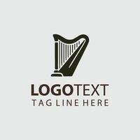 Tranquil Strings Harf Logo vector