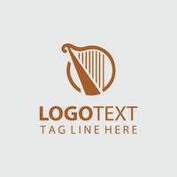 Angelic Strings Harf Logo vector