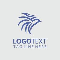 Swift Flight Path linear bird logo vector