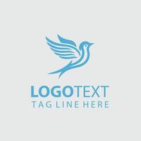 High Fly Path linear bird vector