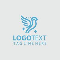 SwiftFly Path linear bird logo vector