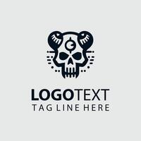 Skull Reaperz Skull Logo Design vector