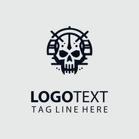 Bone Reborn Skull Logo Design vector