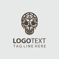 The Bone Vault Skull logo vector