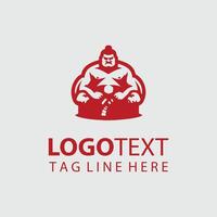 Immense Sumo sumo wrestler logo vector