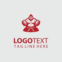 Sumo Dominator sumo wrestler logo vector