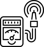 A line style icon of hygrometer vector