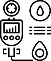 Psychrometer icon in linear style vector