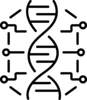 Biotechnology icon in linear style vector