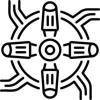 Propeller icon in linear style vector